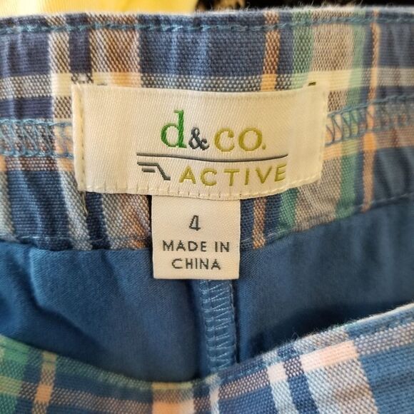 DENIM & CO. Blue Pink Plaid Golf Skort Size 4 (2205) - Picture 4 of 5